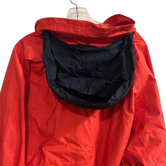 Vintage Nautica Women's Hooded Striped Jacket Red Size M Spring - Picture 15 of 16